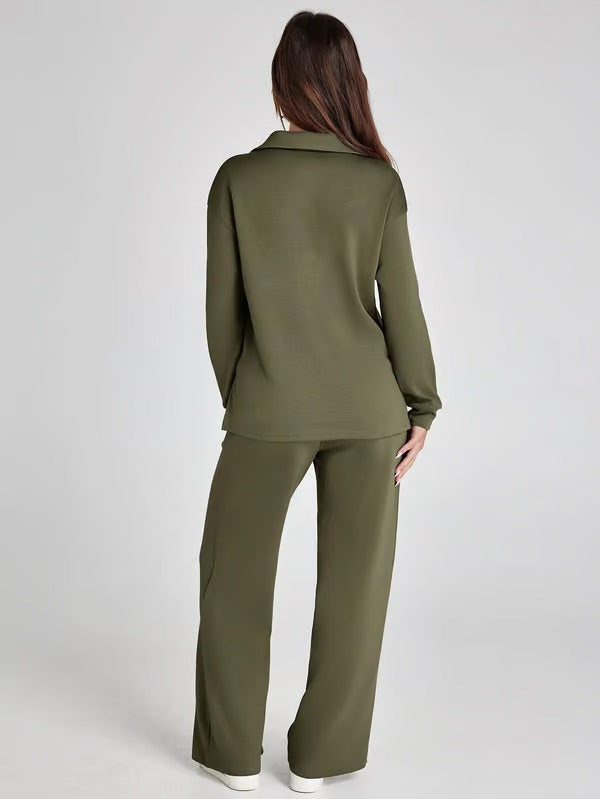 Women’s Wide Leg Lounge Co-ord | Two Piece