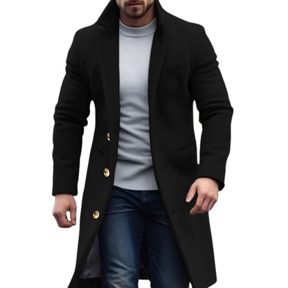 Men’s Button-Up Overcoat | Trench